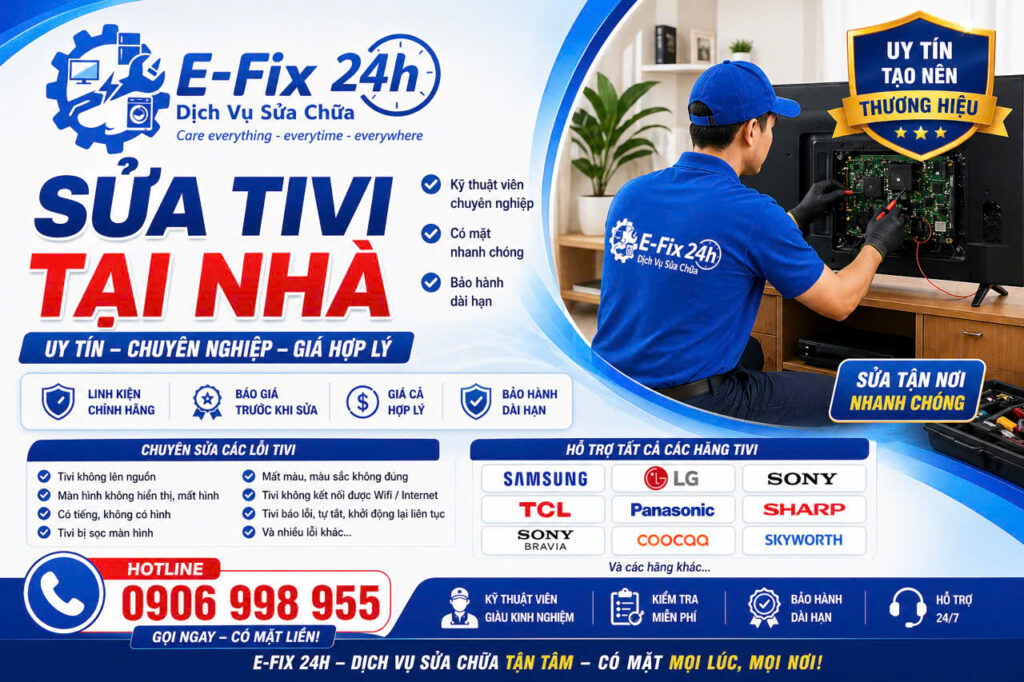 Dịch vụ sửa tivi tại nhà tphcm
